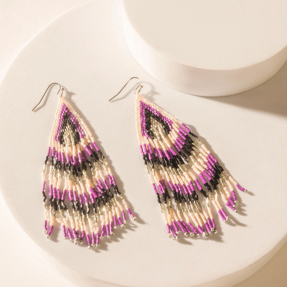 Myra Whispering Winds Earrings in Bold Lilac