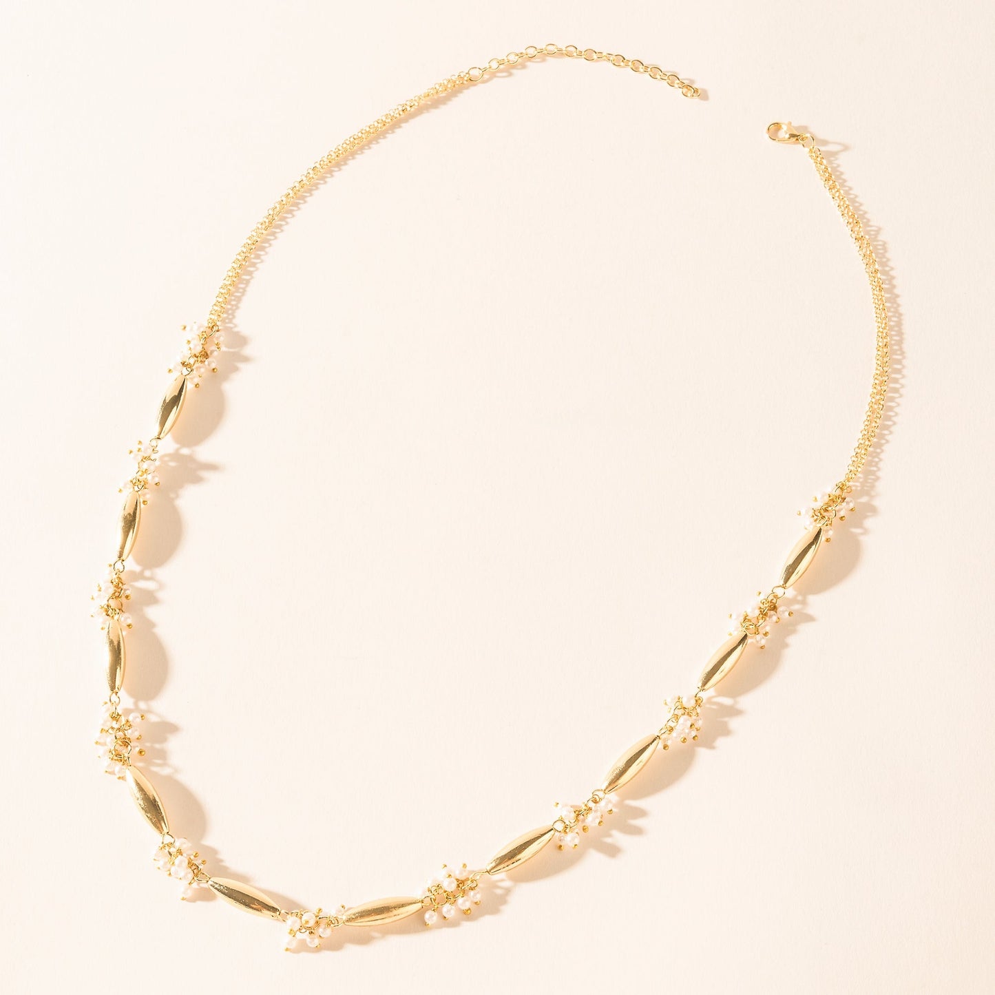 Myra Florenza Necklace in Regal White