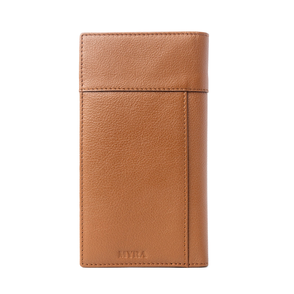 Myra Rustler's Pride Leather Wallet for Men in Wildhide Oak