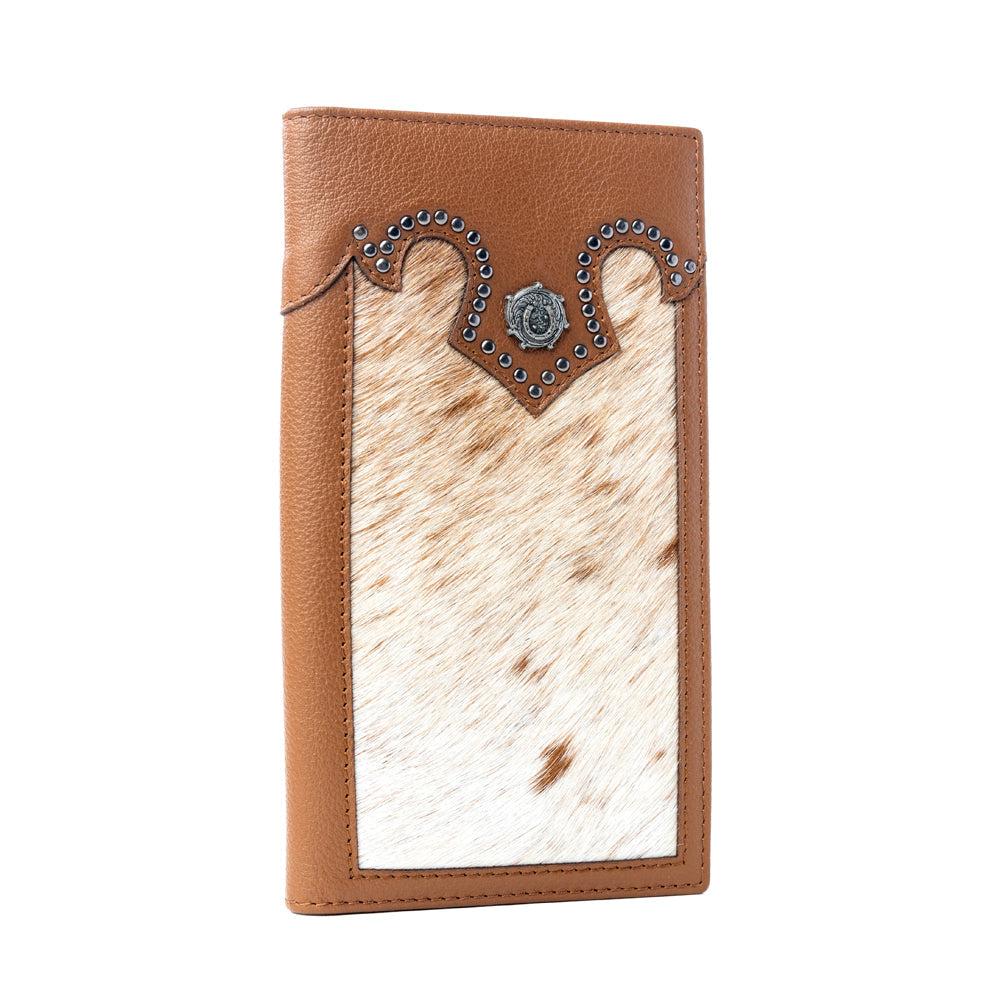 Myra Rustler's Pride Leather Wallet for Men in Wildhide Oak