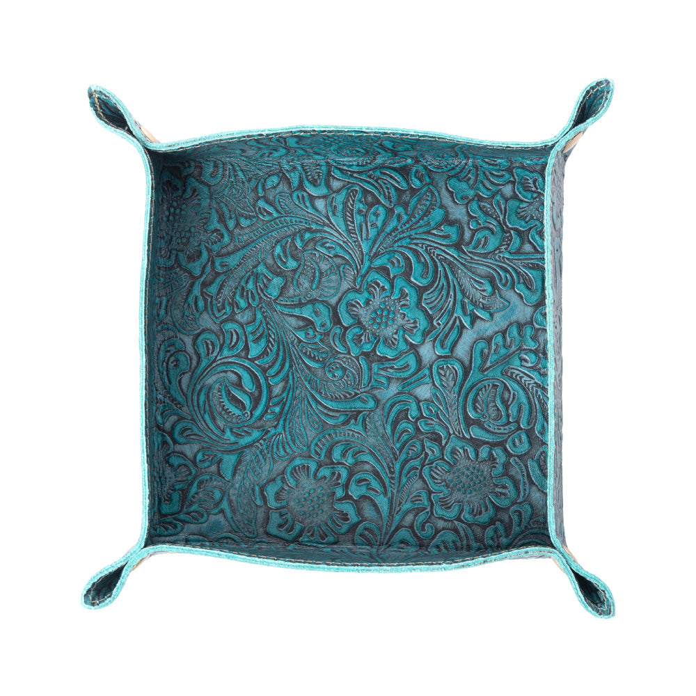 Myra Copperwind Leather Tray in Clay Horizon