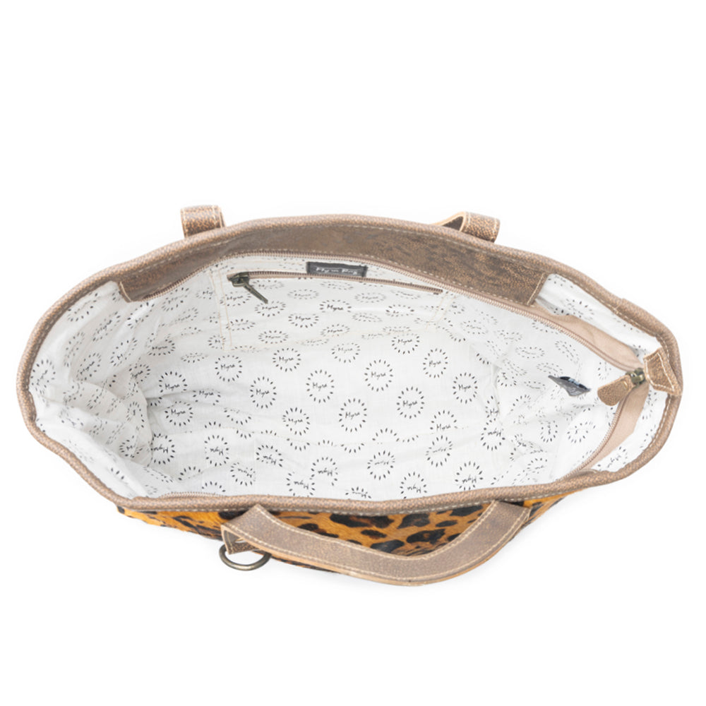 CLINCH  LEATHER AND HAIRON BAG