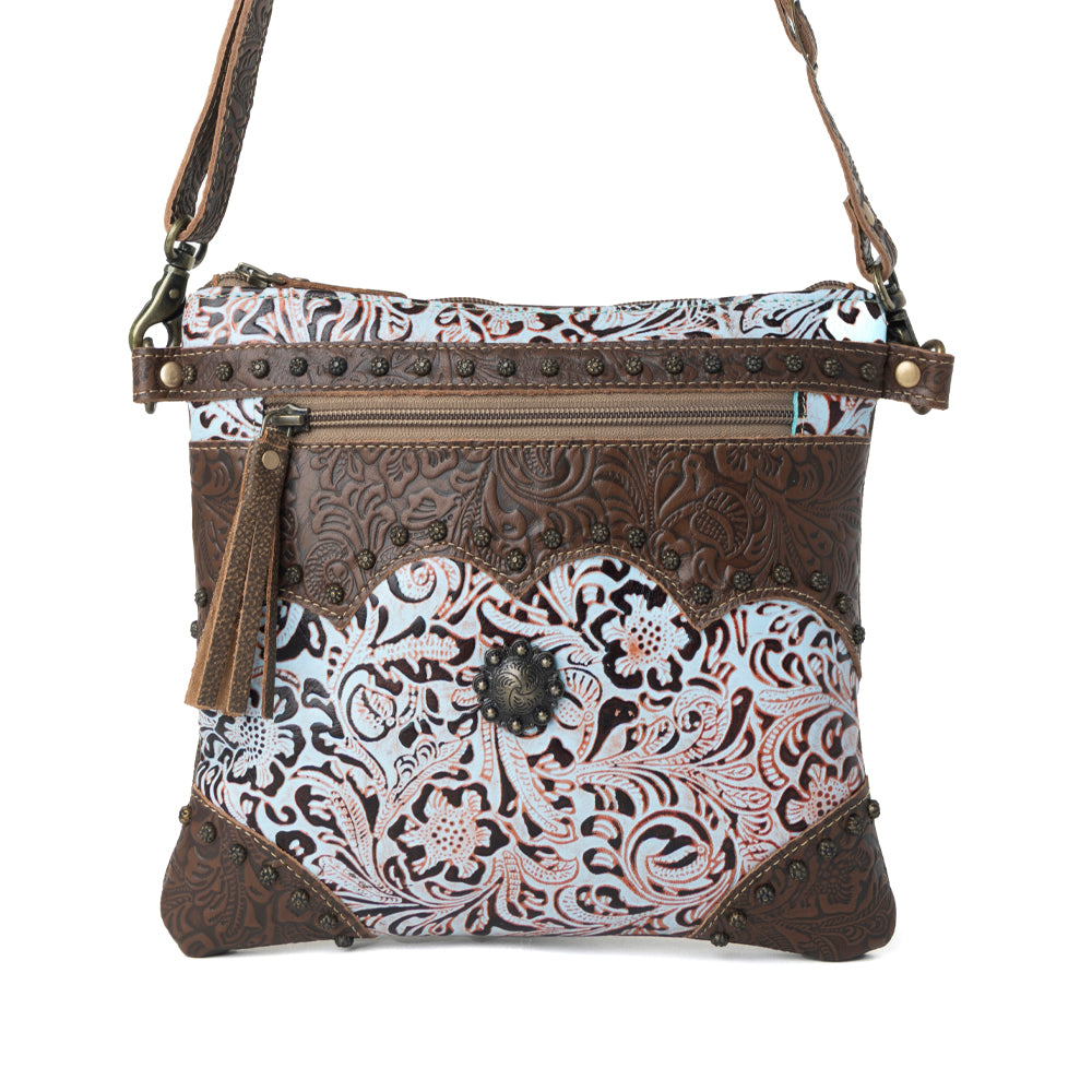 Azure Aesthetic Leather & Hairon Bag