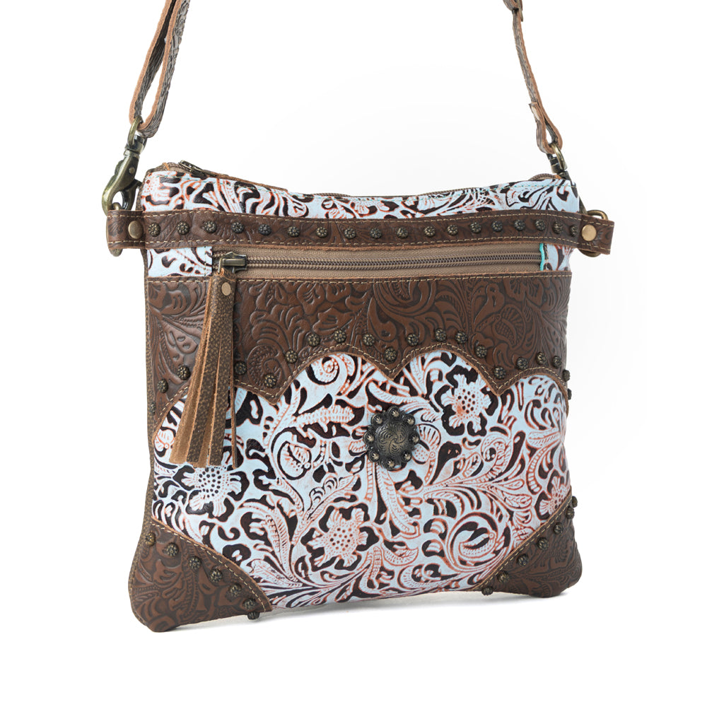 Azure Aesthetic Leather & Hairon Bag