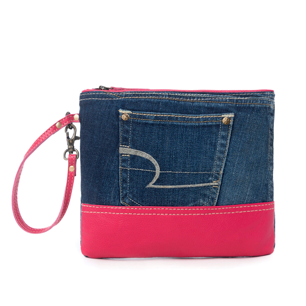 Charley Denim Pouch