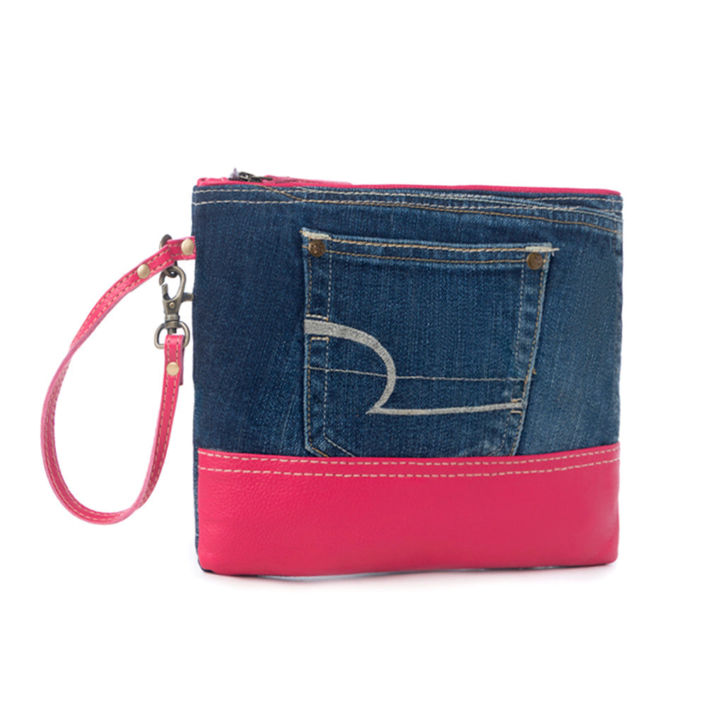 Charley Denim Pouch