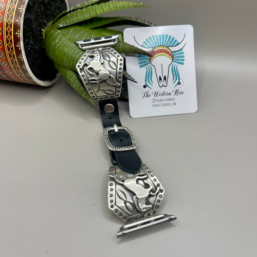 Sterling Running Horse Watch Band
