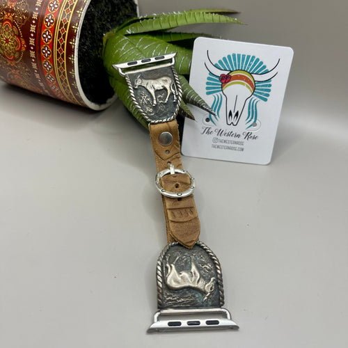 Silver Donkey Watch Band
