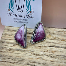 Load image into Gallery viewer, Lavender Sterling Studs