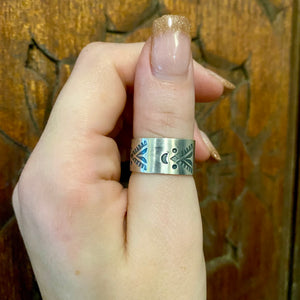 Stamped Sterling Ring