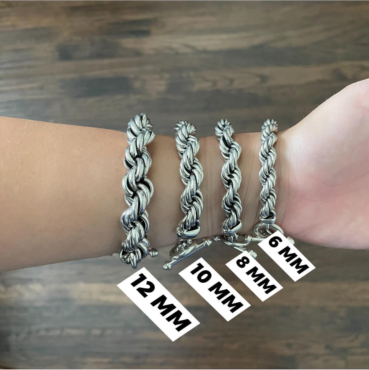 Sterling Rope Bracelet