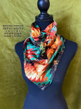 Load image into Gallery viewer, Women&#39;s scarf, Western Accessories, Western Apparel, Western Wholesale, western wild rags, cowboy rags, cowboy scarf, Wholesale Accessories, Wholesale Apparel, colorful wild rags, bright wild rags