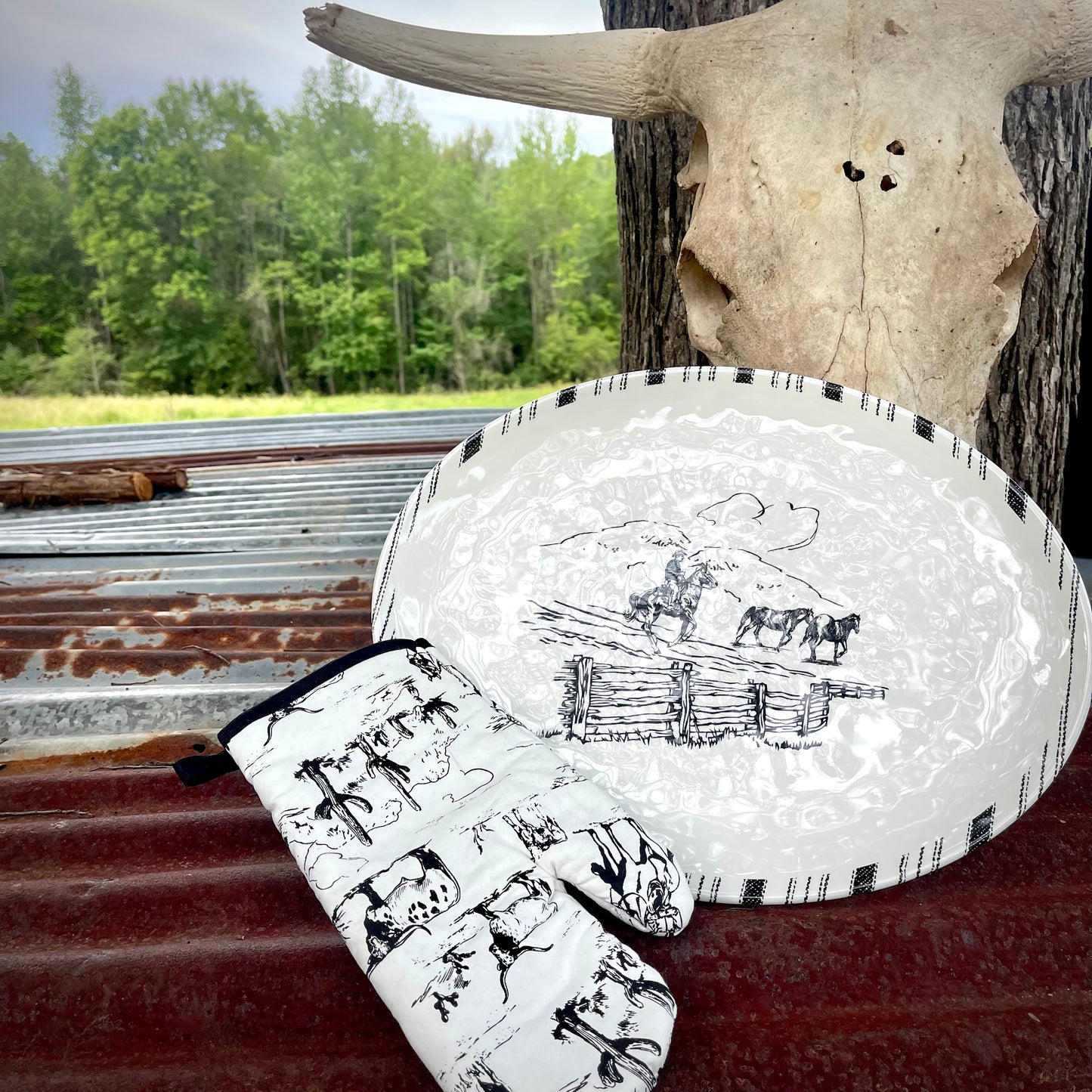 Ranch Life Melamine Serving Platter