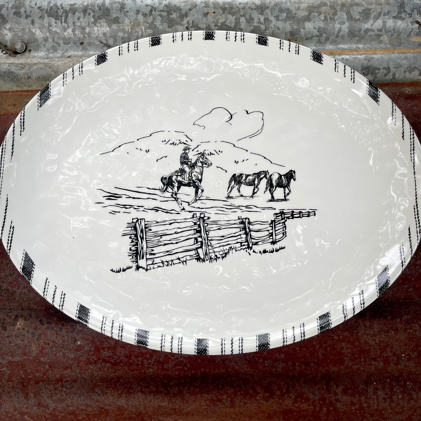 Ranch Life Melamine Serving Platter