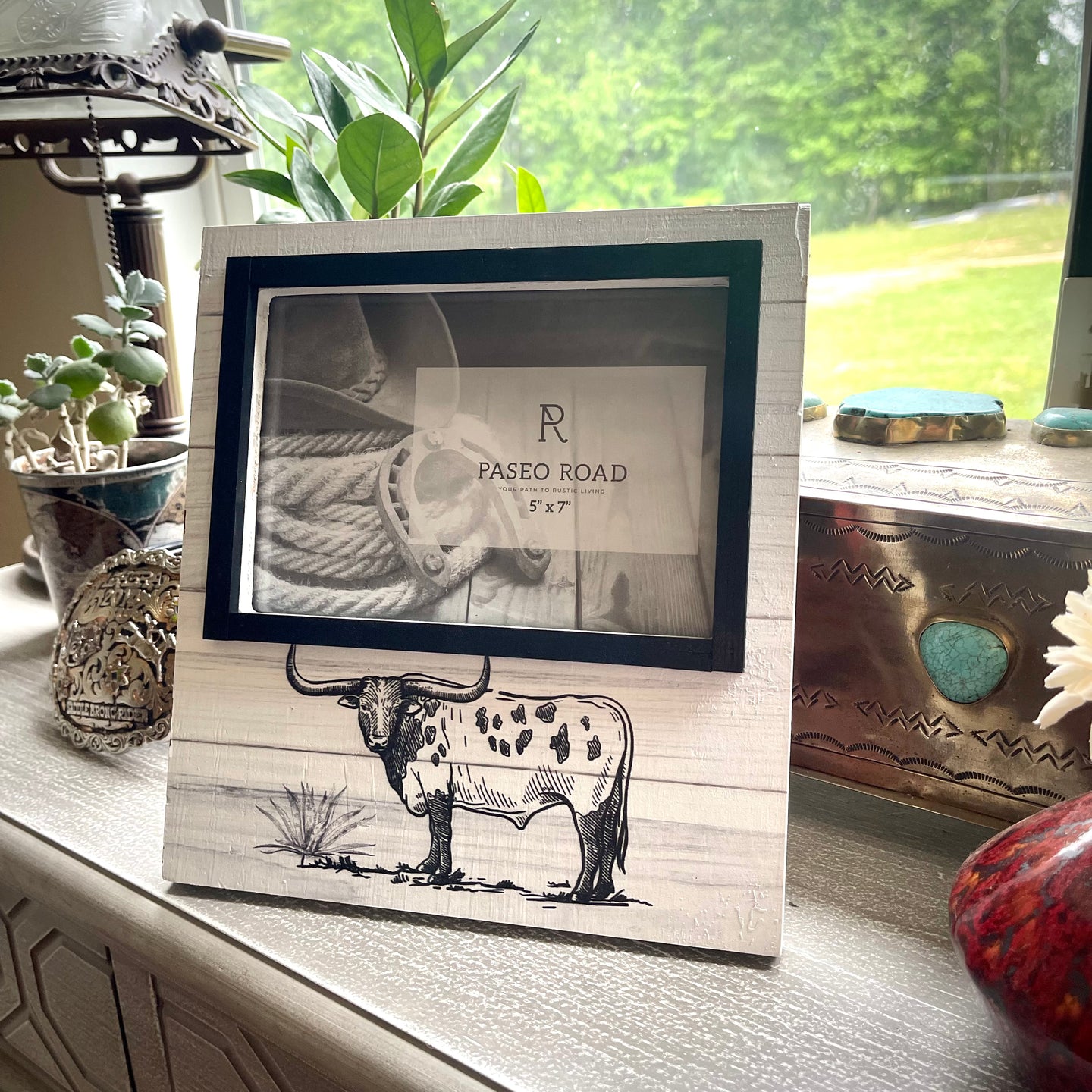 Ranch Life Steer Picture Frame