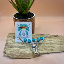 Load image into Gallery viewer, All Turquoise No Bull Pendant