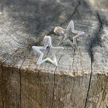 Load image into Gallery viewer, Sterling Star Studs