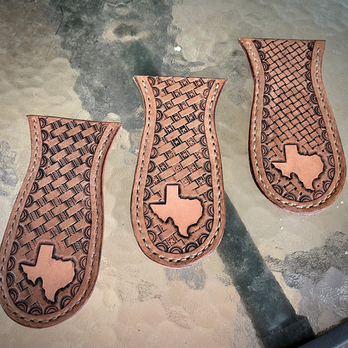 Texas Leather Cast Iron Skillet Grip