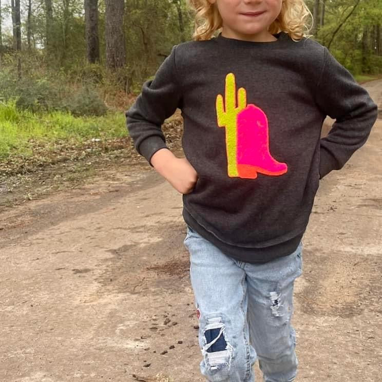 Neon Boot Scootin' Pullover