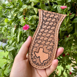 Texas Leather Cast Iron Skillet Grip