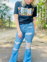 Load image into Gallery viewer, Maxine Distressed Flare Jeans