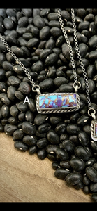 Purple Mojave Mini Bar Necklace