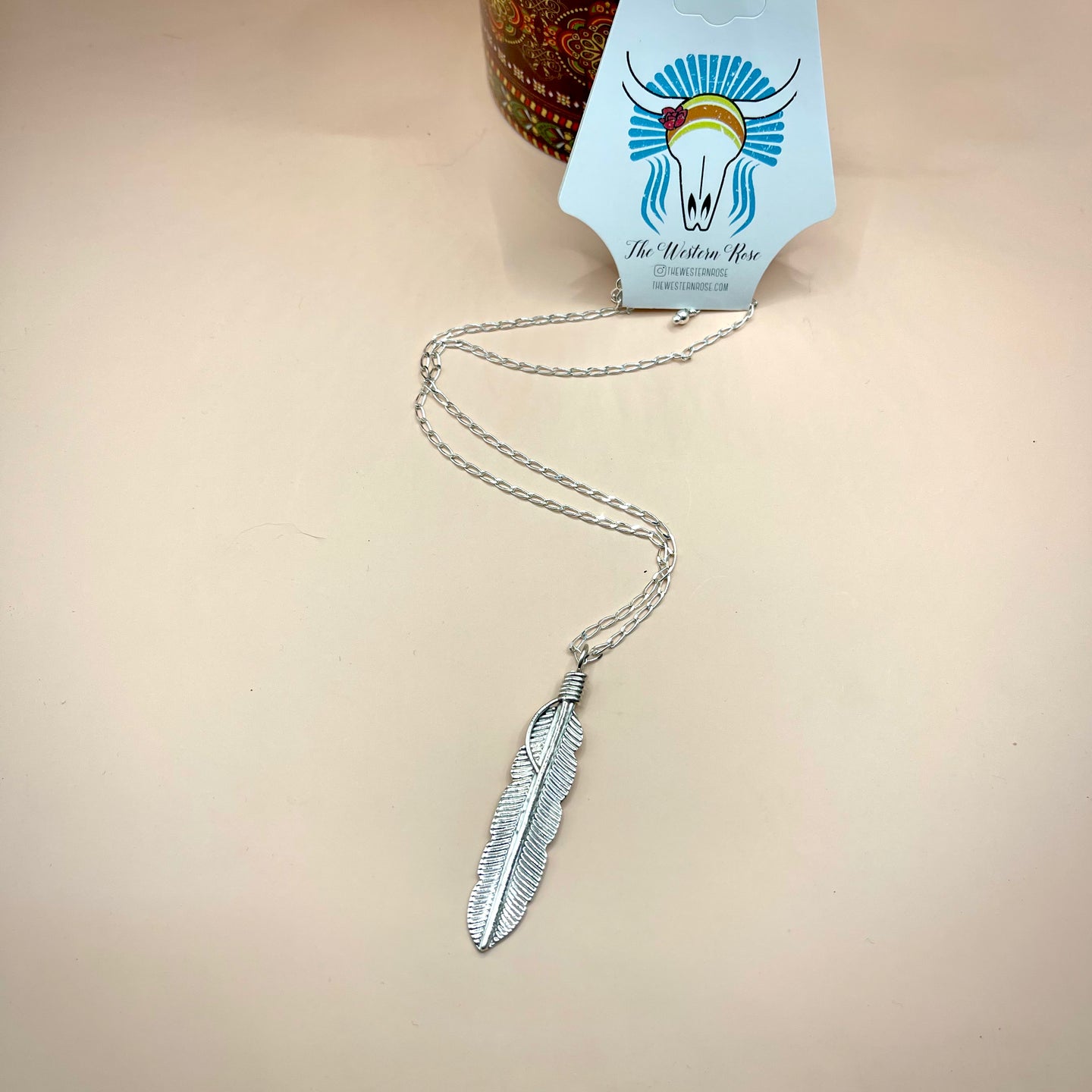 Feather Pendant Necklace