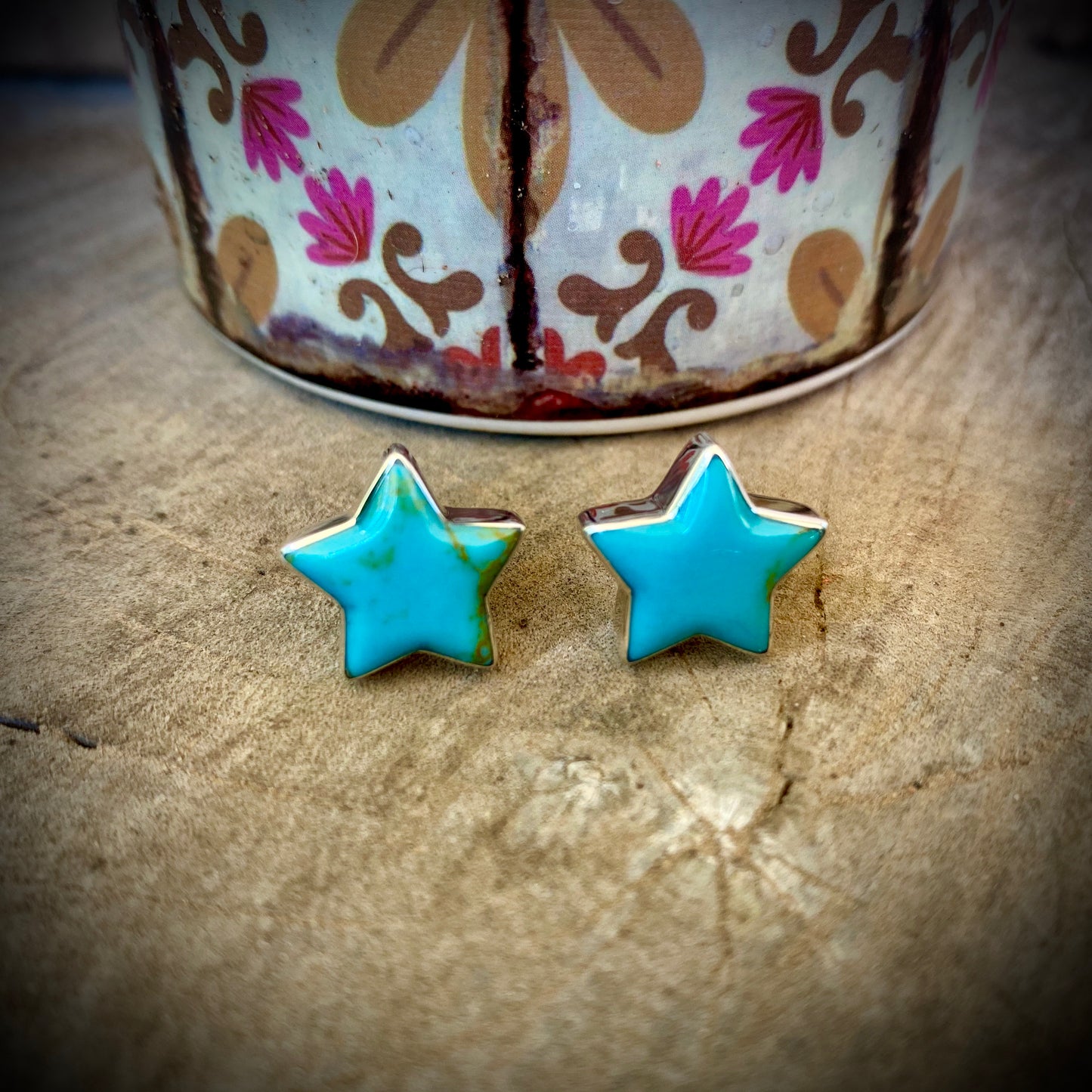 Turquoise Star Studs