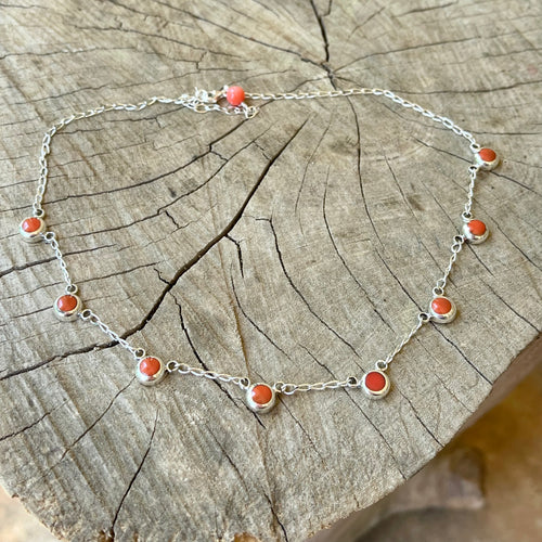 Sterling Dot Choker