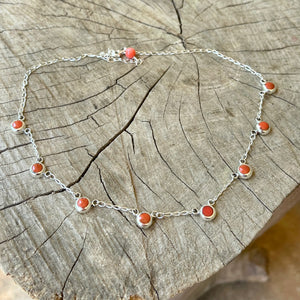 Sterling Dot Choker
